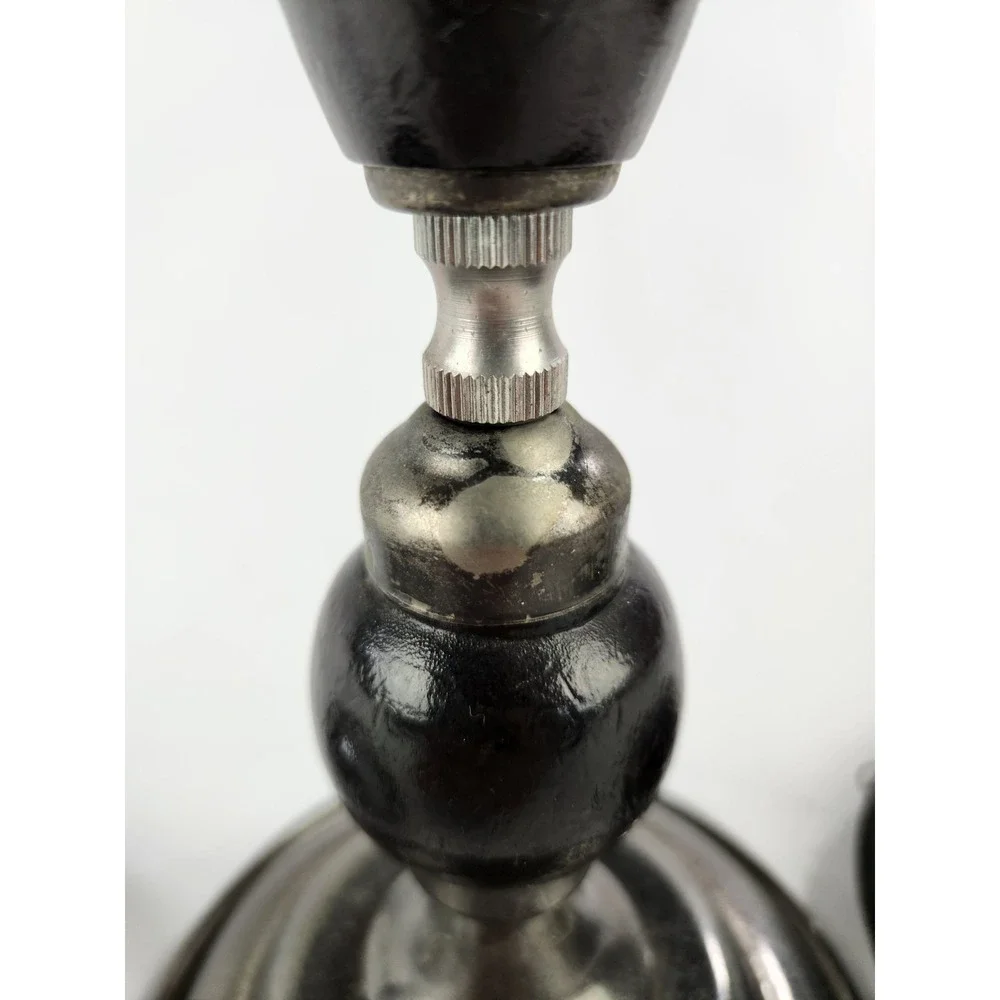 Vintage Wood & Metal Functioning Libra Scale‎ of Justice w Eagle Finial